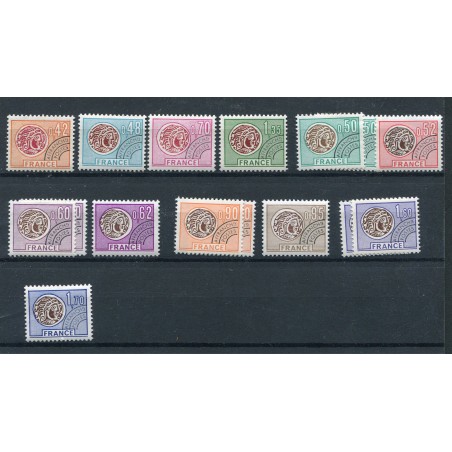 1975/76 Francia preannullati n.134/145 mnh cat. 27