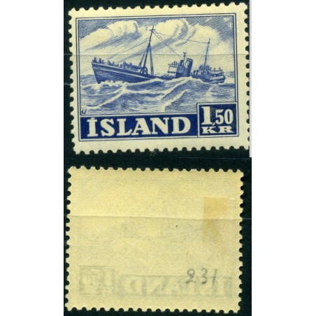 1952  ISLANDA ATTIVITA' NAZIONALI N.231/33 CAT. 57   MH    LNT037