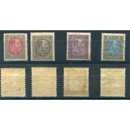 1902/4  ISLANDA RE CRISTIANO IX  N.35-37-40-42  -  MH    LNT041