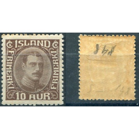 1931/34   ISLANDA RE CRISTIANO X  N.148   CAT. 420  MH    LNT042
