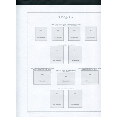 1994 Italia fogli di aggiornamento Marini usati come nuovi n.6