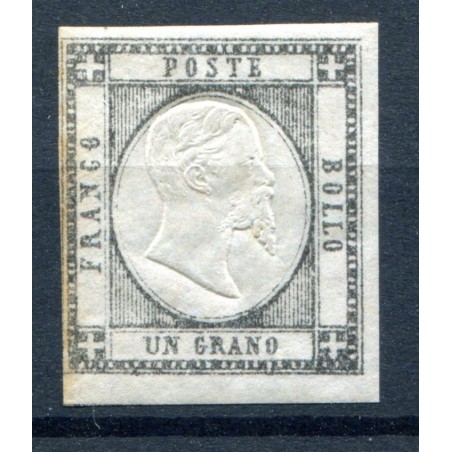 1861 Provine Napoletane 1gr. nero n.19 mh Cat.  550