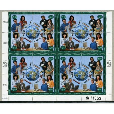 1999  ONU 125° Anniversary UPU n.294/97     MNH