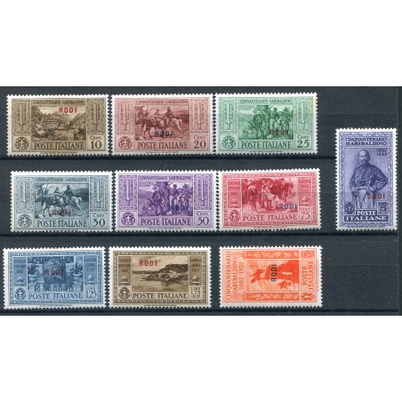 1932 Rodi Garibaldi n. 20/29 mh Cat. 240
