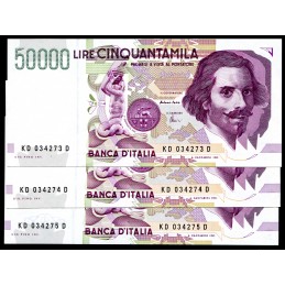 Lire 50.000 Bernini 2°...