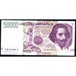 Lire 50.000 Bernini, 2°...