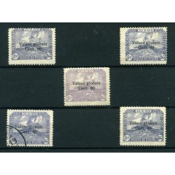 1920 Fiume soprastampati...