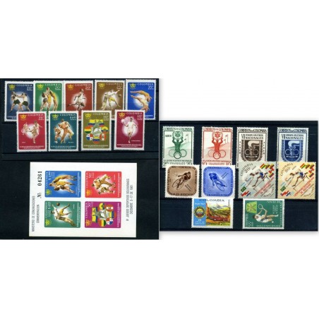 Colombia  lot of small stamps + air mail  MNH