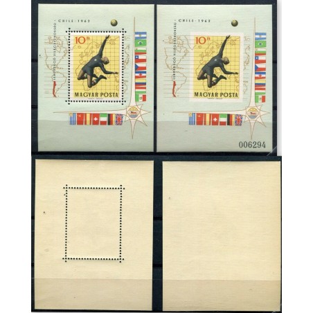 1962 Ungheria  BF.  n.41 Dent. non Dent.     MNH