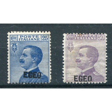 1912 Egeo Soprastampati n.1/2 mh
