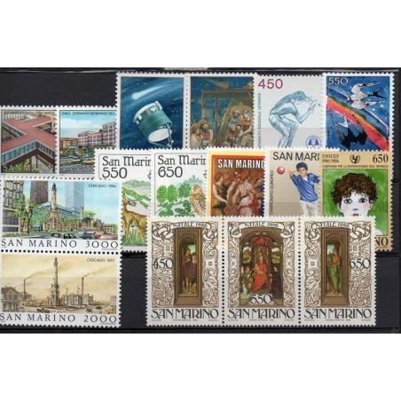 1986 SAN MARINO ANNATA CPL MNH   ENT304