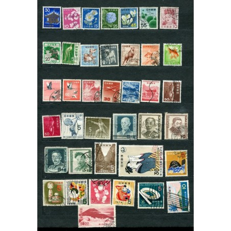  JAPAN SMALL LOT FO STAMPS USED HNT718
