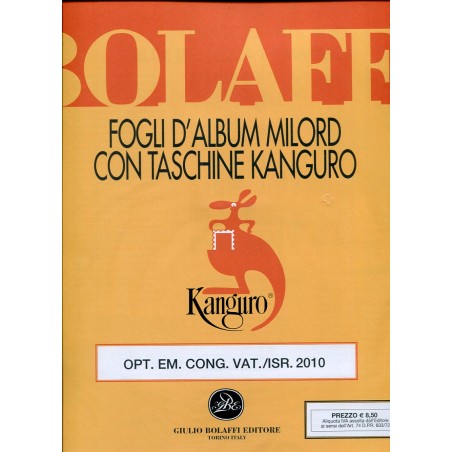 2010 Vaticano  fogli di aggiornamento Bolaffi nuovi Em. Cong. Vat./Isr.