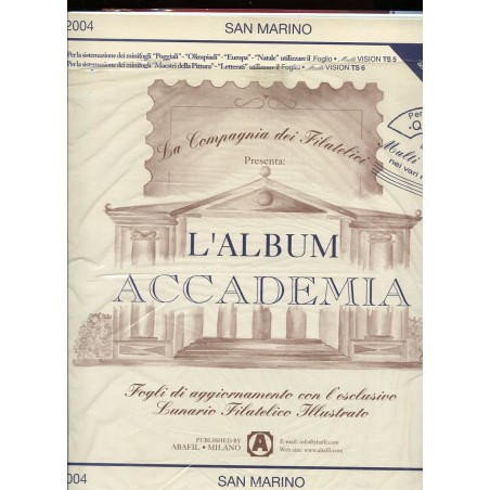 2004 San Marino fogli di aggiornamento Accademia nuovi