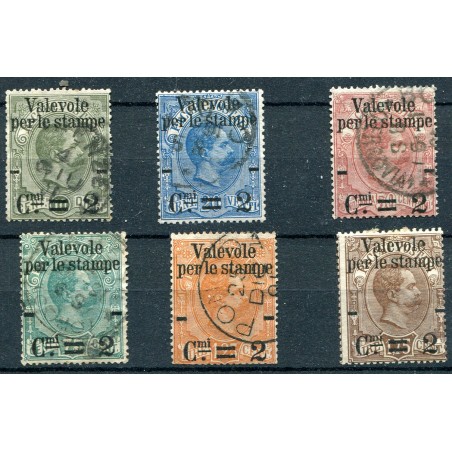 1890 Italia Francobolli per pacchi postali n.50/55 usati