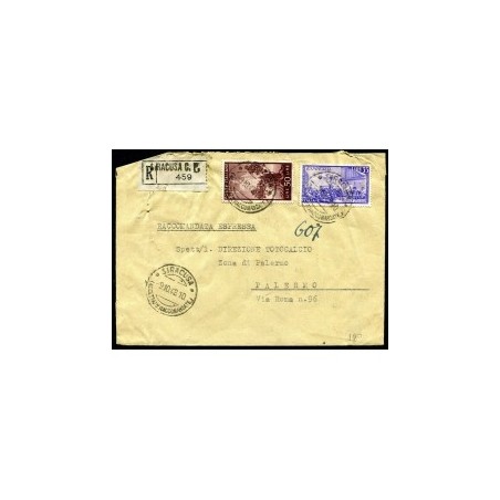 1948 Italia Repubblica raccomandata con espresso Italia Risorgimento £ 35.