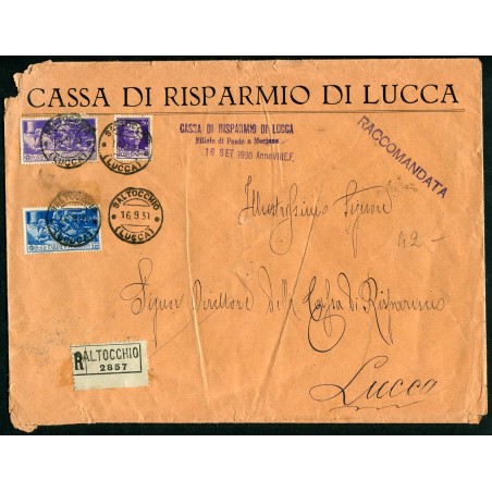 1930 Italia Racc. con Ferrucci + Imperiale Cat. 80