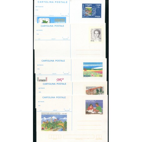 1993/2007 lotto di n.10 cartoline postali nuove