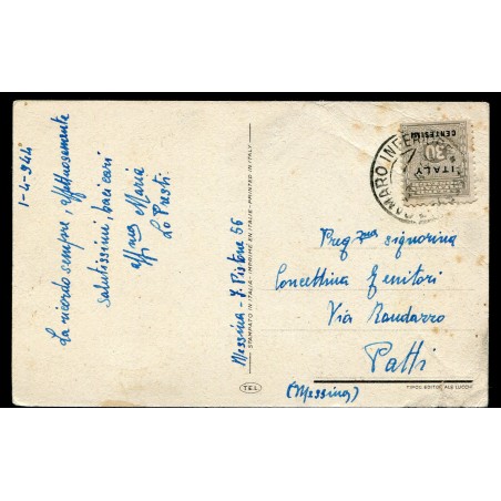 1/04/1944 A.M.G.O.T. c.30 su cartolina illustrata