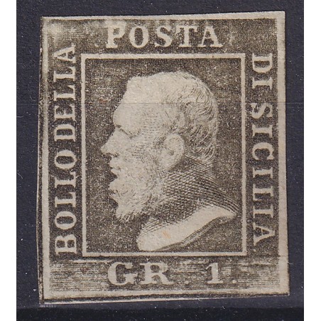 1859 Sicilia gr.1 Tav. II° MH Cat. 500