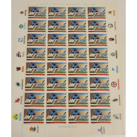 1989 Foglio Intero Inter Campione D'Italia