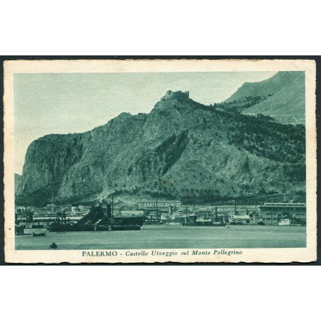 Palermo Cartolina Castello Utveggio 1936 viaggiata