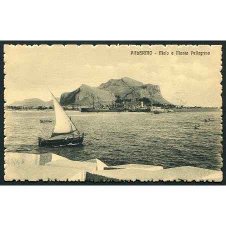 Palermo molo e monte Pellegrino primi '900
