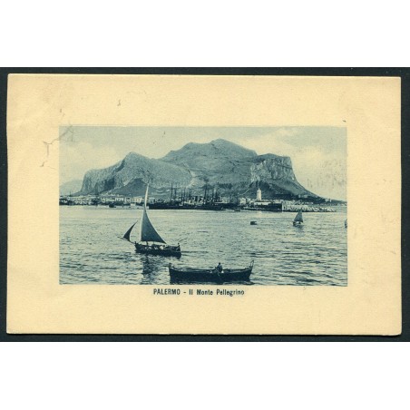 Palermo primi '900 Cartolina, Veduta di Monte Pellegrino