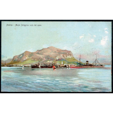 Palermo - 9 cartoline a colori tutte ed. ASM Milano e alcune con firma dell'illustratore Paoletti