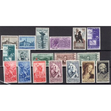 1954 Italia Repubblica annata Cpl MNH  Cat. 220