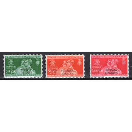 1930 Somalia Nozze Umberto n.130/32 MNH