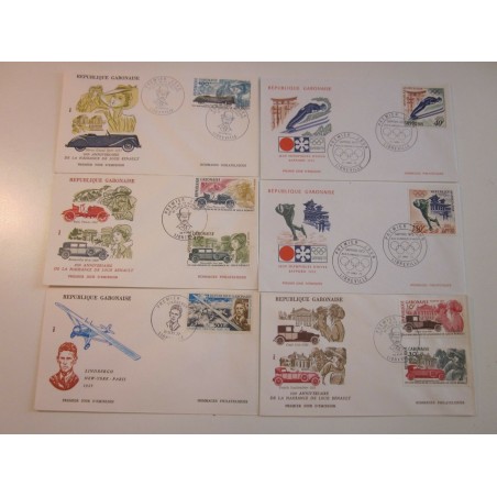 GABON  LOT OF N.23   FDC  E342