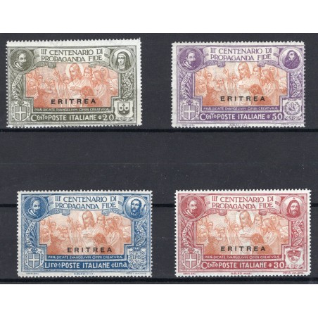 1923 Eritrea Propaganda Fide n.61/64 mnh cat. 150