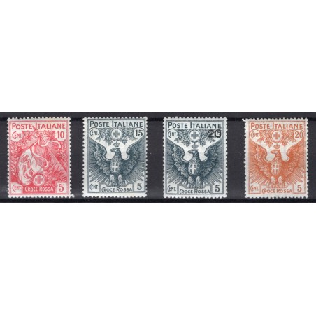 1915/18 Italia Pro Croce Rossa n.102/05 MNH Cat. 225