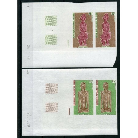 1978 CONGO SCULPTURE CONGOLAISES IMPERFORATED MNH  E439