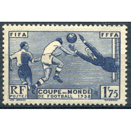 1938 Francia - Terza Coppa del Mondo di Calcio. MNH. Cat 35