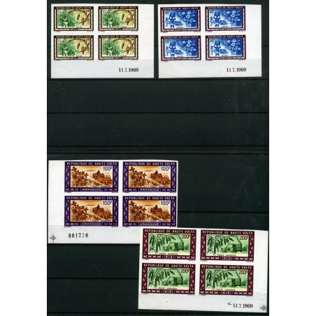 1969 HAUTE PRODUITS AGRICOLES + AIR MAIL IMPERFORATED MNH  E465