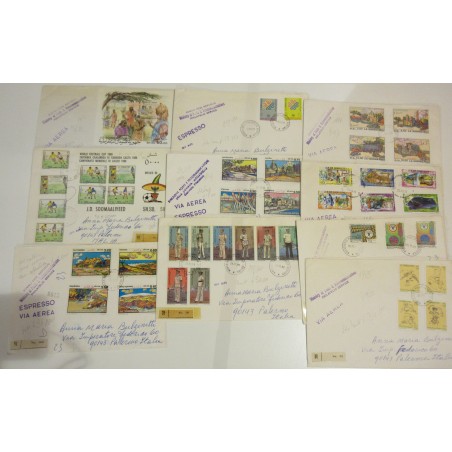 Somalia 1978/90 - Lotto di 38 lettere anche con foglietti