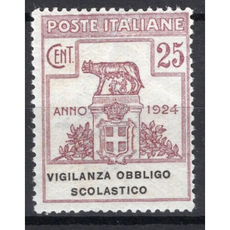 1924 Italia Enti Parastatali Vigilanza Obbligo Scolastico n.69 MNH Cat. 350
