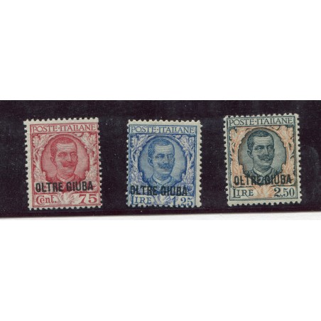 1926 Oltre Giuba soprastampati n.42/44 MNH cat. 1250