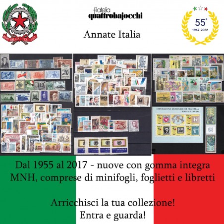 Annate Italia - Dal 1955 al 2017 MNH