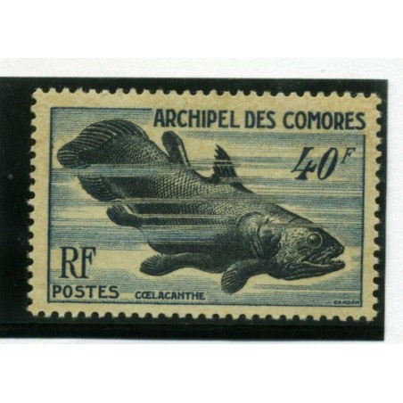 1954 COMORES FAUNA MARINA PESCI N. 13 MH D399