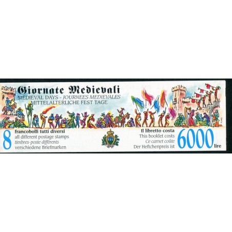 1996 San Marino Libretto Giornate Medievali MNH