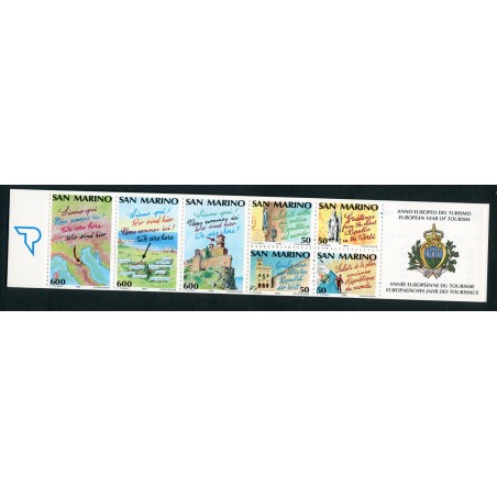 1990 San Marino Libretto Anno europeo del Turismo MNH