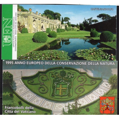 1995 Vaticano Libretto Anno Europeo della conservazione della Natura MNH