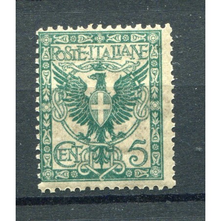 1901 ITALIA REGNO VITT. EMANUELE 3° C.5 AQUILA SABAUDIA N.70 MNH     D644