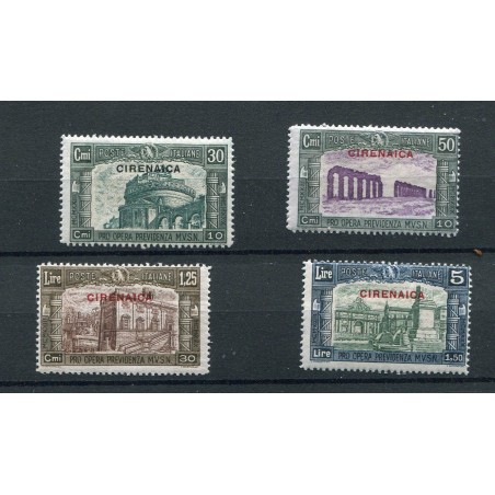 1930  Cirenaica  Milizia 3° n.68/71   mnh   belli   cat. 900