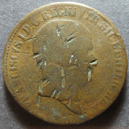 1829 Due Sicilie - Francesco I - 10 Tornesi - Gig. n. 14