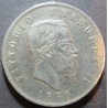 1869 Vittorio Emanuele II, lire 5 argento - Milano