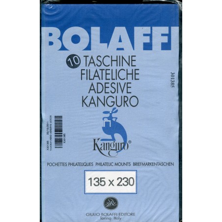 Bolaffi - Taschine adesive fondo nero per francobolli in varie misure.